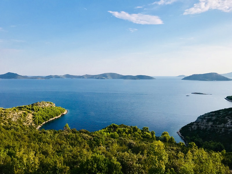 Split to Dubrovnik scenery