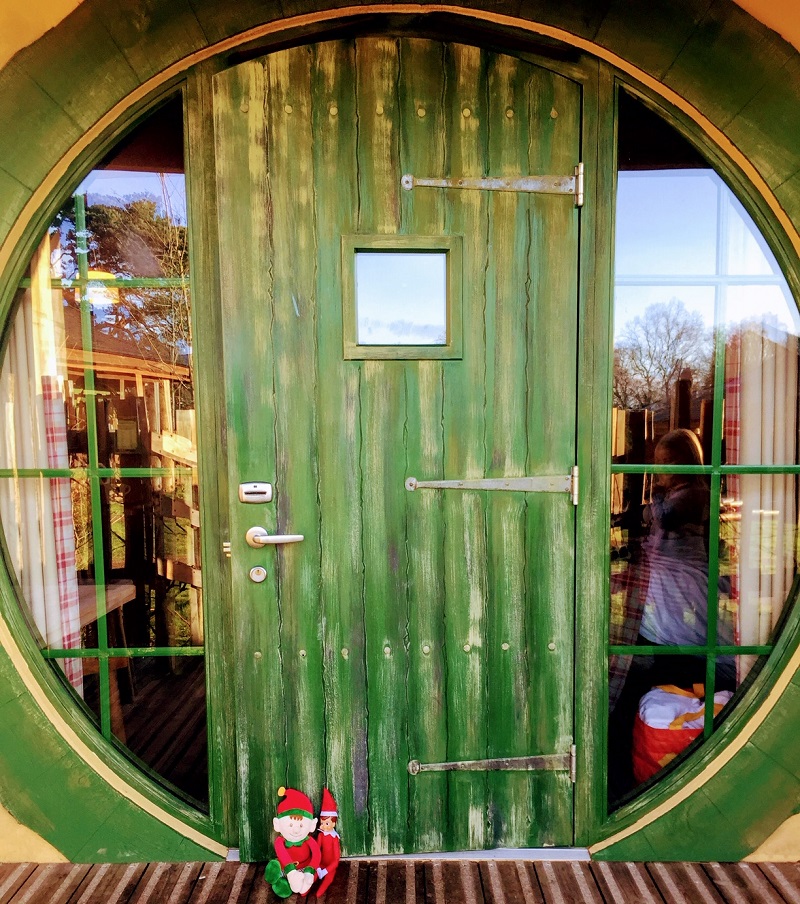 Santa Sleepover at Alton Towers - Hobbit Door