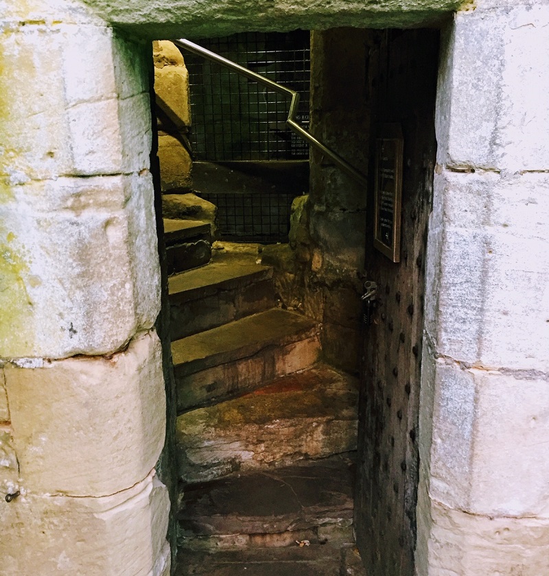 Visiting Warwick Castle - Tower Steps