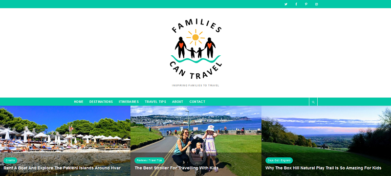Families Can Travel Website