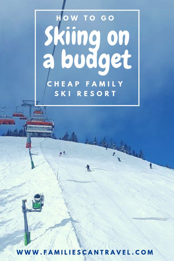 How to go skiing on a budget at this cheap family ski resort - Pin It